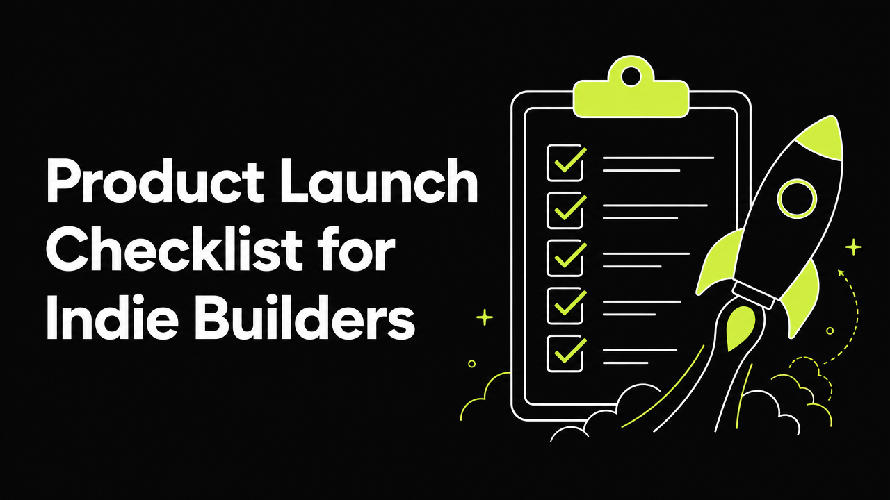 Product Launch Checklist for Indie Builders